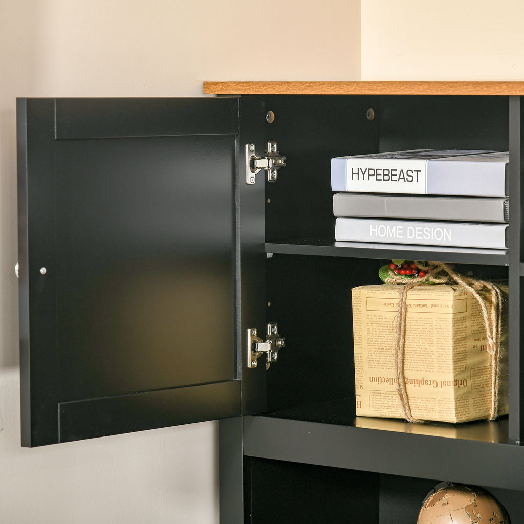 L Shaped Computer Desk with Hutch