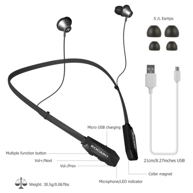 Wireless Neckband Sweatproof Sports Earphones